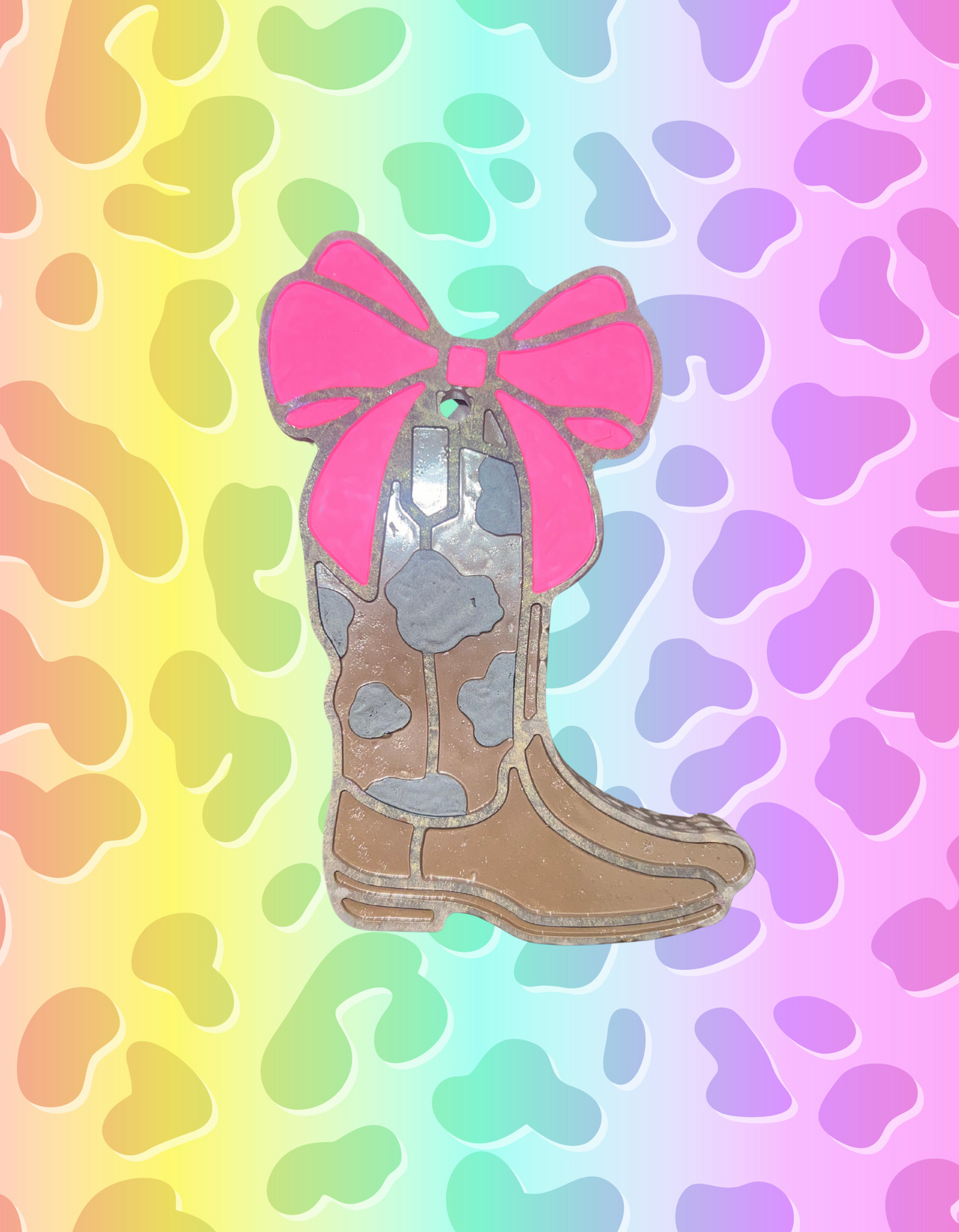 Cowboy Boot with Bow Freshie